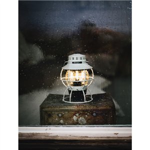 Railroad Lantern Vintage White