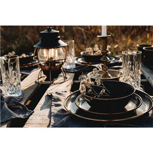 Enamel Bowl Set Charcoal