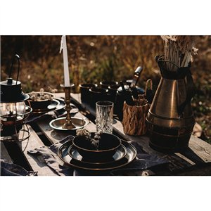 Enamel Bowl Set Charcoal