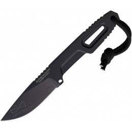 Satre Neck Knife Black S600