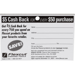 Cash Back Rebate Pad