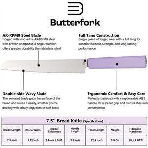 Bread Knife Purple