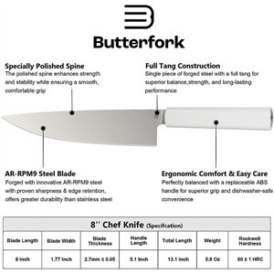 Chef's Knife Light Gray