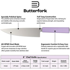 Chef's Knife Purple