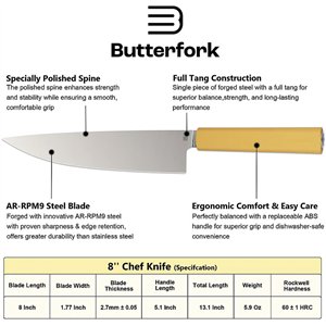Chef's Knife Yellow