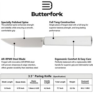 Paring Knife Light Gray