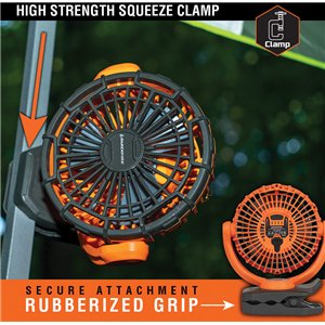Rechargeable Clamp Fan