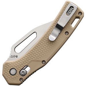 Pivot Lock Clip Point Tan