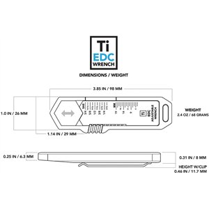 Ti EDC Wrench