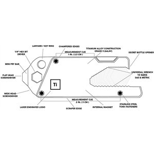 Deluxe Ti Pocket Tool
