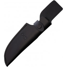 Recurve Black Leather Sheath