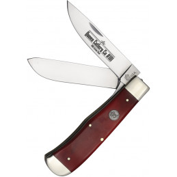 Two Blade Lockback Red Bone