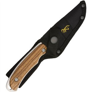 Fixed Blade Zebra Wood