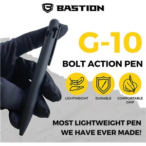 Bolt Action Pen Black G10