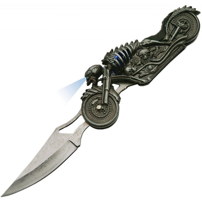 Skull Rider LED Linerlock