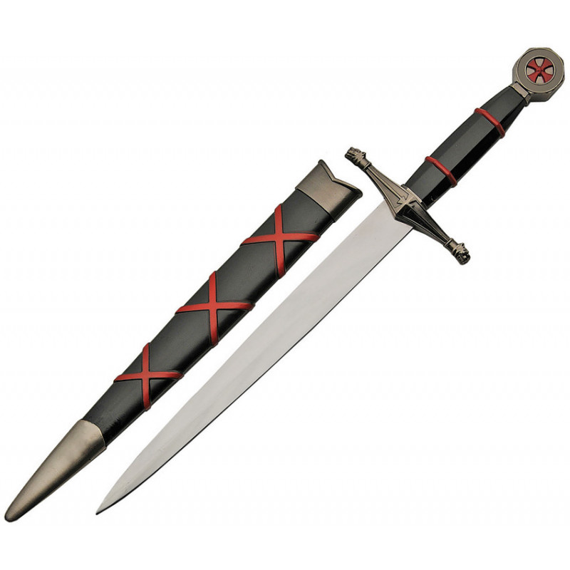 Knights Templar Dagger Red