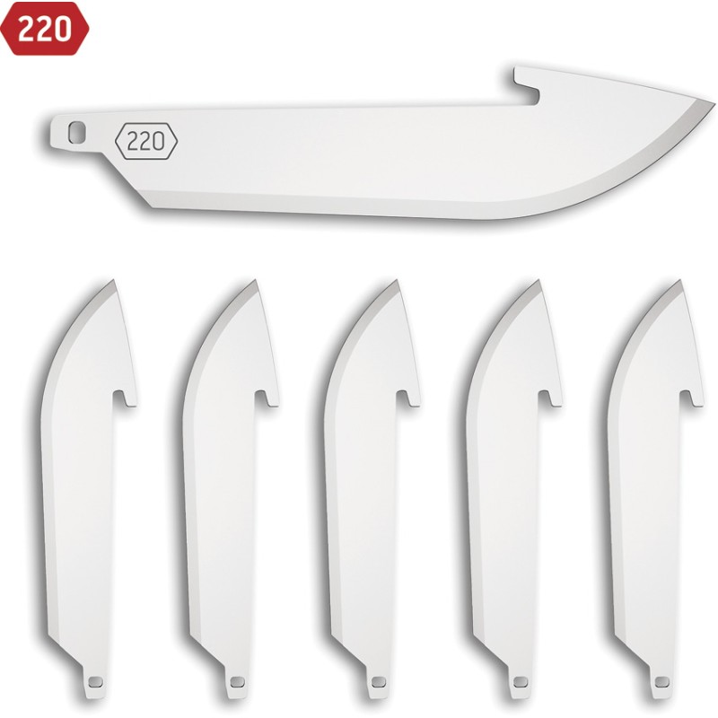 220 Drop Point Blade Pack 6