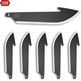 220 Drop Point Blade 6pk Black