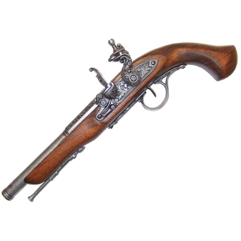 18th Cen Flintlock Pistol Left