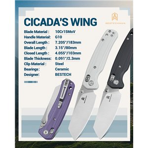 Cicada's Wing B-Lock Black