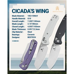 Cicada's Wing B-Lock White