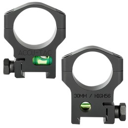 AccuTac HSR300 30 MM Scope Rings  Flat Black