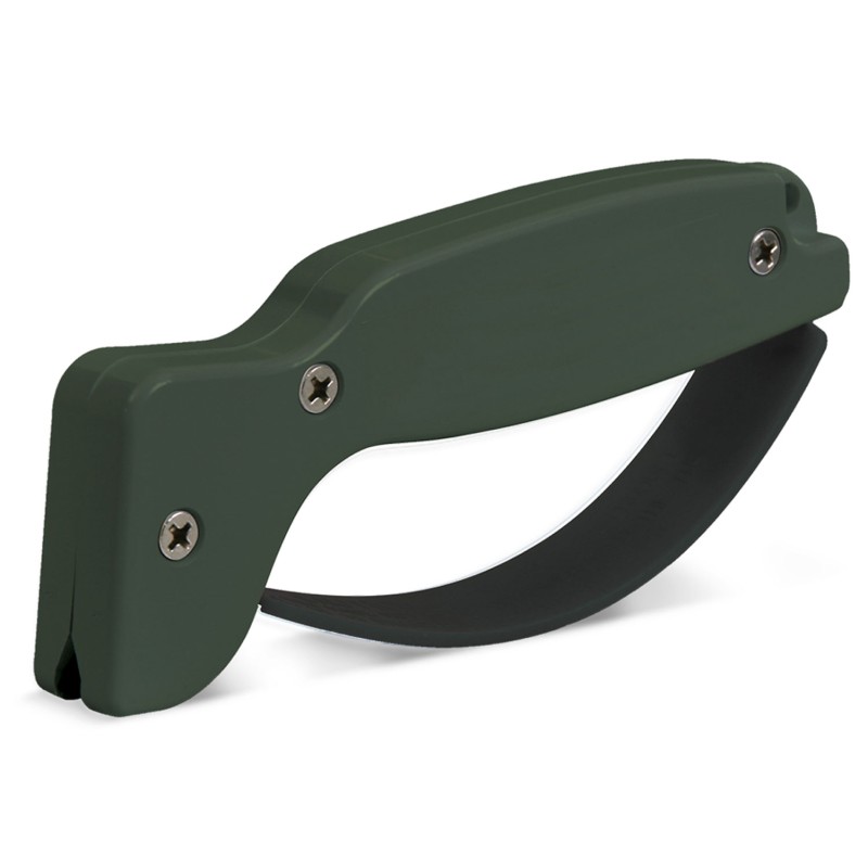 AccuSharp 008C Sharpener  Hand Held Hard Diamond Sharpener Ergonomic Olive Drab Handle