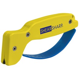 AccuSharp 002C ShearSharp Scissors Sharpener Diamond Tungsten Carbide Sharpener YellowBlue