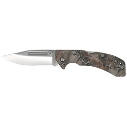 AccuSharp 713C Lockback  3 Folding Clip Point Plain Stainless Steel BladeCamo G10 Handle Includes Allen Wrench