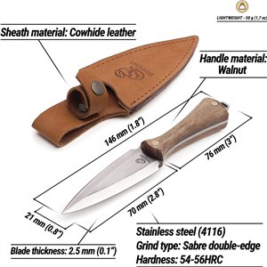 Dagger Neck Knife