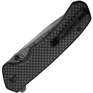 Brazen Button Lock Damascus