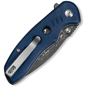 Triptych Button Lock Blue