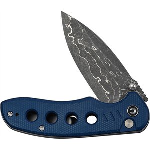 Triptych Button Lock Blue