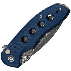 Triptych Button Lock Blue