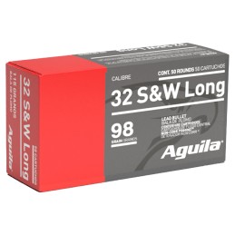 Aguila 1E322340 Target  Range Handgun 32 SW Long 98 gr Lead Round Nose 50 Per Box 20 Case