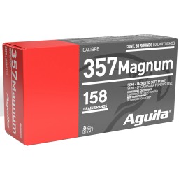 Aguila 1E572823 Target  Range  357 Mag 158 gr Semi Jacketed Soft Point 50 Per Box20 Case