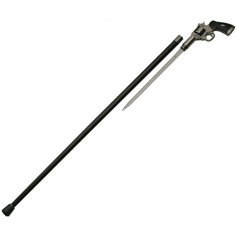 Gun Cane Metal Handle