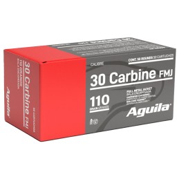 Aguila 1E302110 Target  Range Rifle 30 Carbine 110 gr Full Metal Jacket 50 Per Box 20 Case