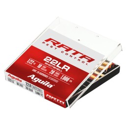 Aguila 1B222600 Rata Pest Control 22 LR 20 gr Standard Velocity Solid Point 20 Per Box 50 Case