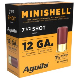 Aguila 1C128968 Minishell  12 Gauge 1.75 58 oz 8 Shot 20 Per Box 25 Case