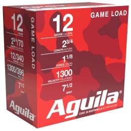 Aguila 1CHB1327 Competition Game  Target 12 Gauge 2.75 1 oz 7.5 Shot 25 Per Box 10 Case