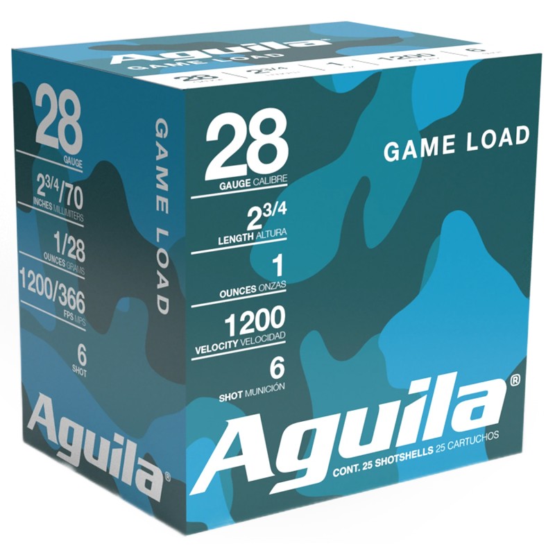 Aguila 1CHB2836 Birdshot Standard Velocity 28 Gauge 2.75 1 oz 6 Shot 25 Per Box 20 Case