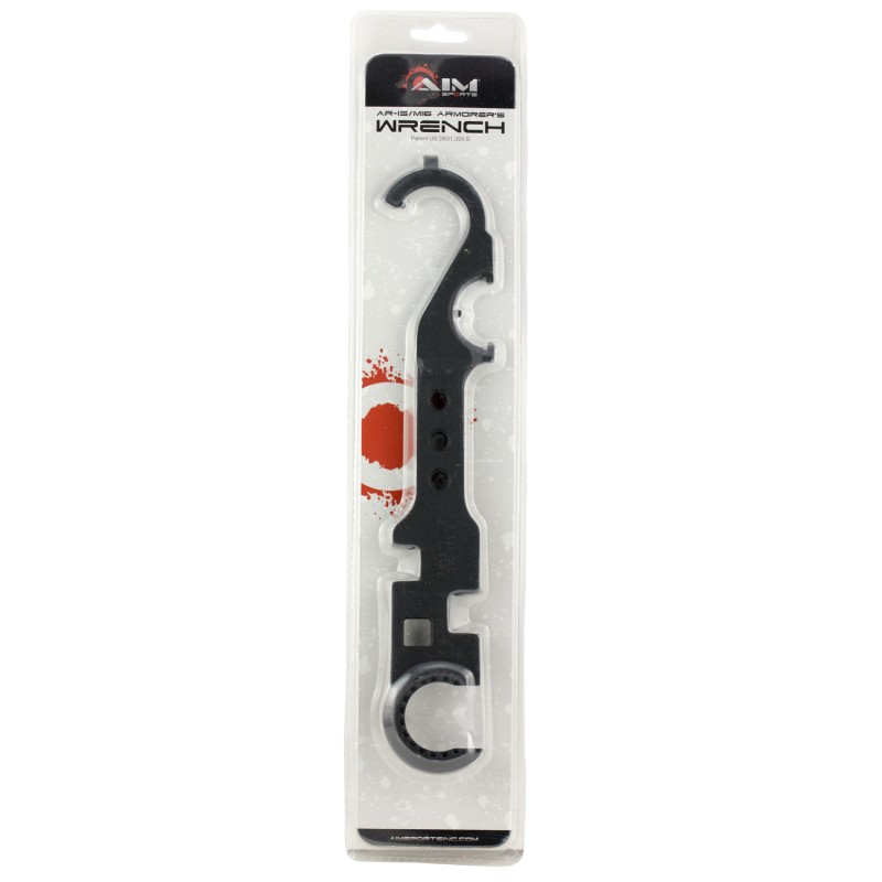 Aim Sports PJTW3 Combo Wrench  Black Powder Coated Steel Metal AR Platform