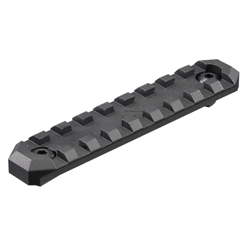 Aim Sports MLRS2 9 Slot Picatinny MLok Rail Section  Black Anodized