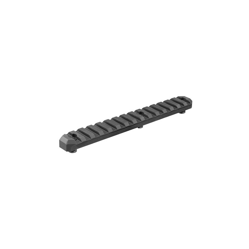 Aim Sports KMRS3 15 Slot Picatinny Keymod Rail Section  Black Anodized