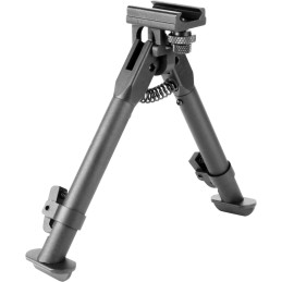 Aim Sports BPARSS AR Handguard Rail Bipod Black Hardcoat Anodized 6.59 SteelAluminum