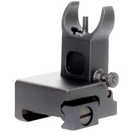 Aim Sports MT200 AR Low Profile Front Flip Up Sight  Black Anodized Low Profile for AR15