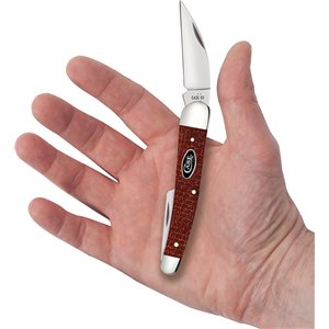 Seahorse Whittler Red Burlap