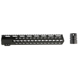 Aim Sports MTK13H308 AR Handguard  13.50 High KeyMod Style Made of 6061T6 Aluminum with Black Anodized Finish for 308 Cal AR10