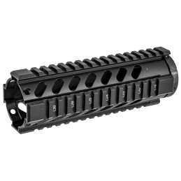 Aim Sports MT060 AR Handguard  7 Carbine  FreeFloating Style Made of Aluminum with Black Anodized Finish  Quad Rail